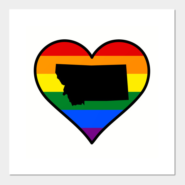 Montana Gay Pride Heart